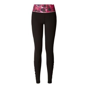Lululemon speed tight IV black poppy petals rumble multi size 6